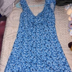 No Boundaries Blue Floral Dress